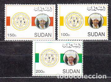 Selos: Sudan - Correo Yvert 502/4 ** Mnh Personaje