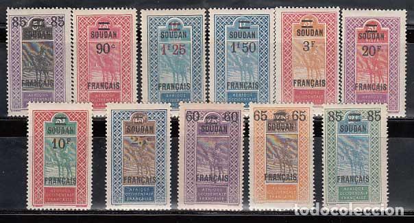 Selos: Sudan Frances - Correo Yvert 42/52 (*) Mng