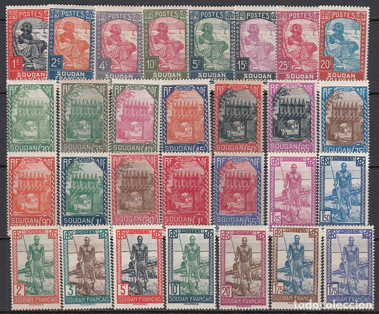 Briefmarken: Sudan Frances - Correo Yvert 60/88 ** Mnh (29 valores)