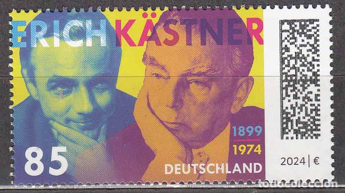 Timbres: Alemania Federal Correo 2024 Yvert 3595 ** Mnh Personaje Erich K&auml;stner