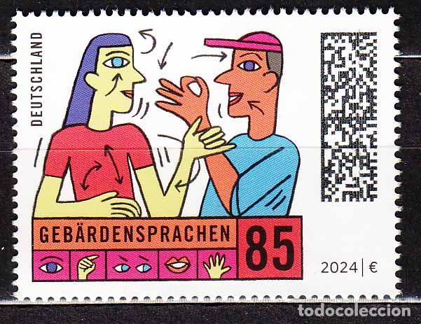 Timbres: Alemania Federal Correo 2024 Yvert 3598 ** Mnh Lengua en signos