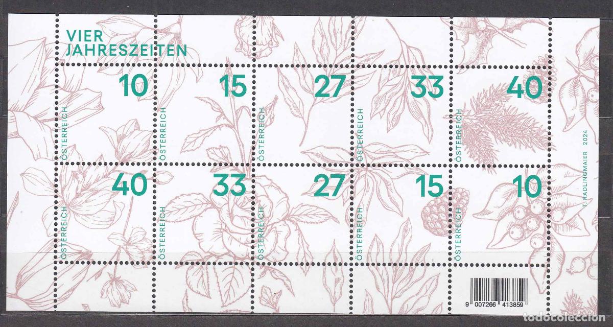 Timbres: Austria Correo 2024 Yvert 3647/56 ** Mnh Estaciones