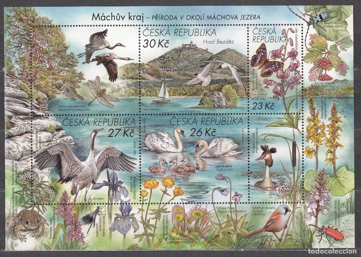 Sellos: Chequia - Hojas Yvert 94 ** Mnh Protecci&oacute;n de la Naturaleza - Fauna - Aves