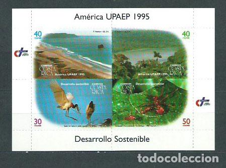 Sellos: Costa Rica - Hojas Yvert 16 ** Mnh UPAE Fauna y flora