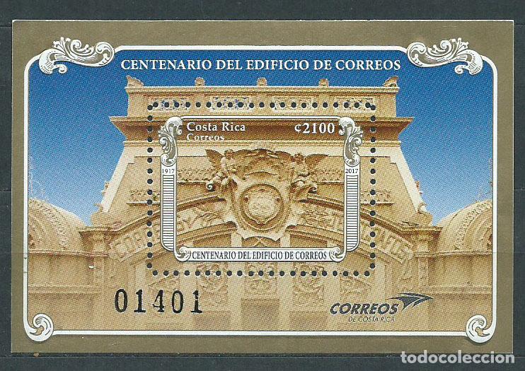 Sellos: Costa Rica - Hojas Yvert 61 ** Mnh Centenario Edificio Correos