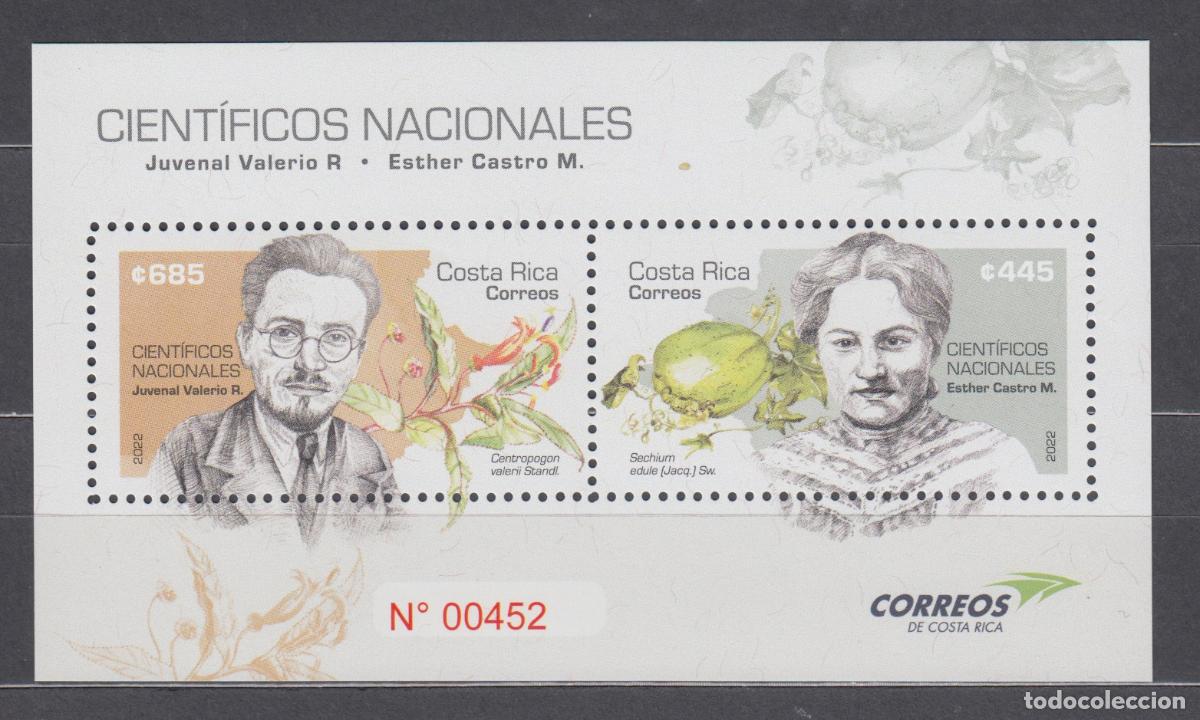 Briefmarken: Costa Rica Hojas Yvert 94 ** Mnh Cientificos