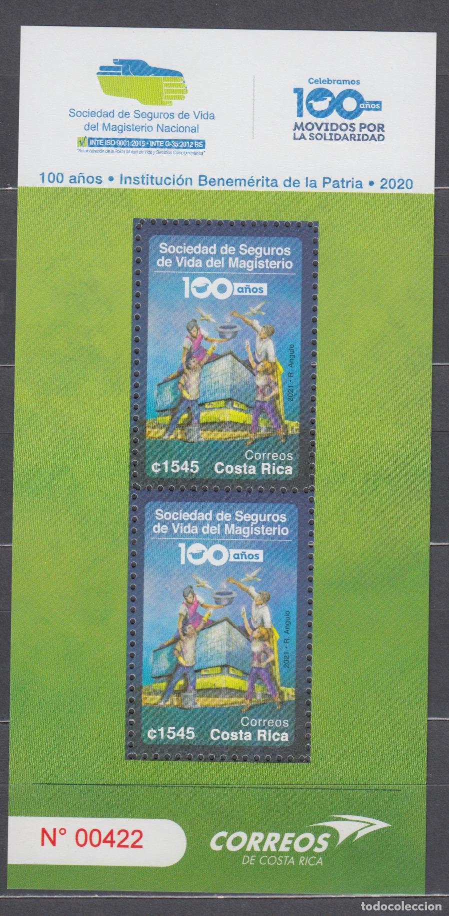 Briefmarken: Costa Rica Hojas Yvert 84 ** Mnh Instit Benemerita