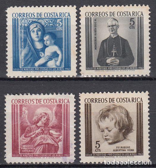 Briefmarken: Costa Rica - Correo 1963 Yvert 265/8 */usado Mh/usado Navidad