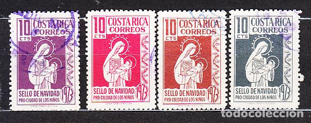 Briefmarken: Costa Rica - Correo 1973 Yvert 313/6 usado Navidad