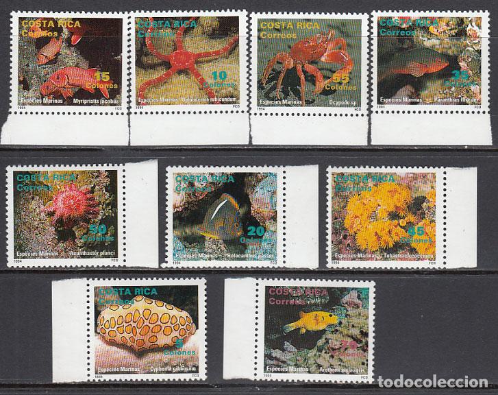 Briefmarken: Costa Rica - Correo 1994 Yvert 576/84 ** Mnh Fauna marina
