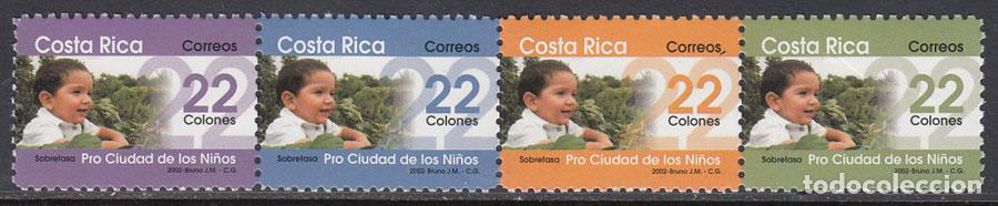 Sellos: Costa Rica - Correo 2002 Yvert 718/21 ** Mnh