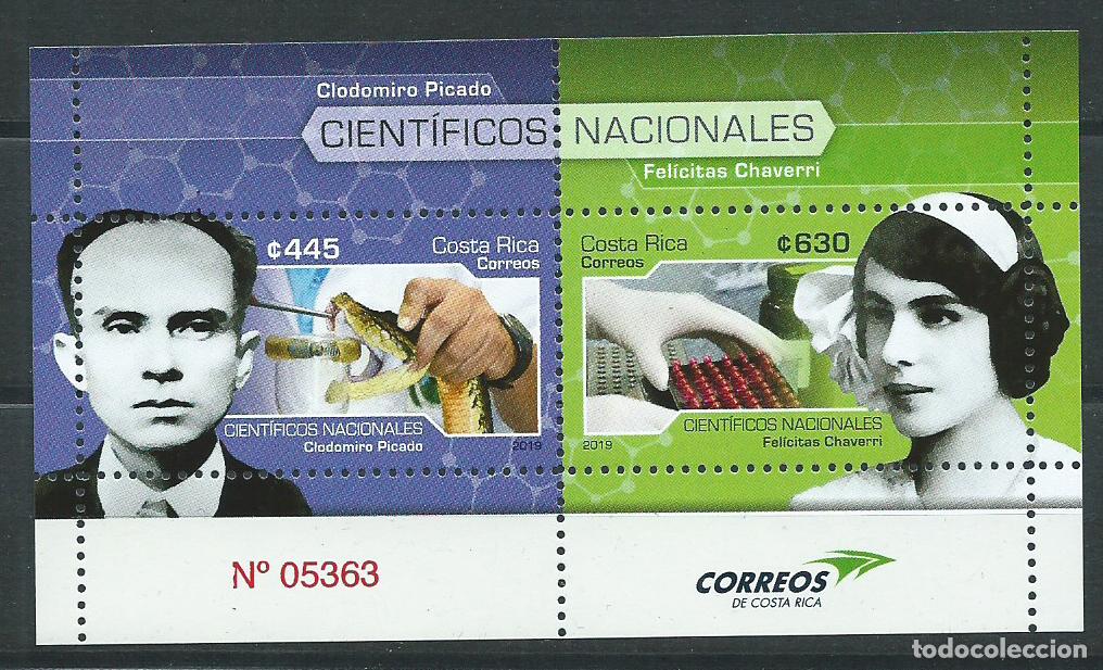 Sellos: Costa Rica Correo 2019 Yvert 1000/1 ** Mnh Cientificos