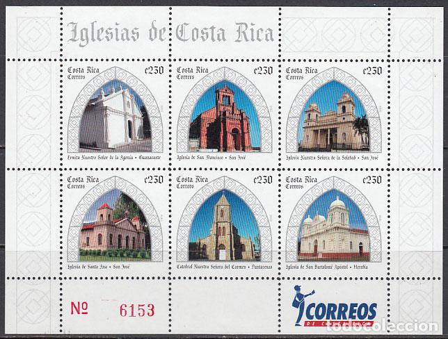 Sellos: Costa Rica - Correo 2008 Yvert 857/62 ** Mnh Iglesias