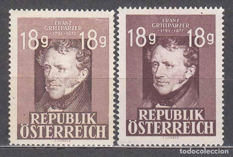 Selos: Austria Correo 1947 Yvert 663 * Mh Franz Grillparzer - Personaje