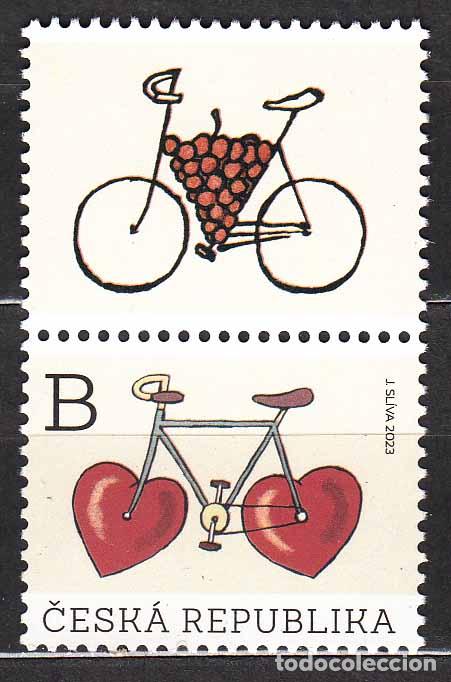 Selos: Chequia - Correo 2023 Yvert 1034 ** Mnh Bicicleta