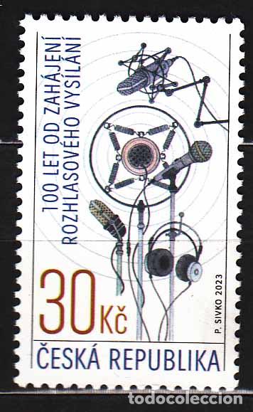 Selos: Chequia - Correo 2023 Yvert 1039 ** Mnh Radiodifusi&oacute;n