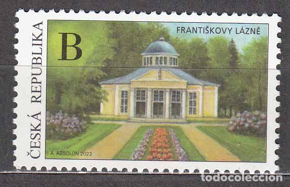 Selos: Chequia - Correo 2023 Yvert 1057 ** Mnh Arquitectura - Estaci&oacute;n Termal de Franz