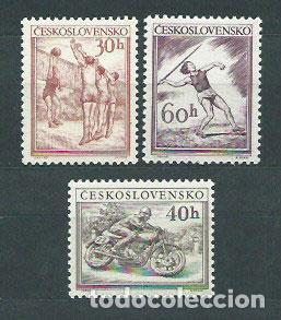 Selos: Checoslovaquia - Correo 1953 Yvert 727/9 ** Mnh Deportes