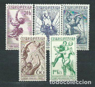 Selos: Checoslovaquia - Correo 1958 Yvert 942/6 ** Mnh Deportes