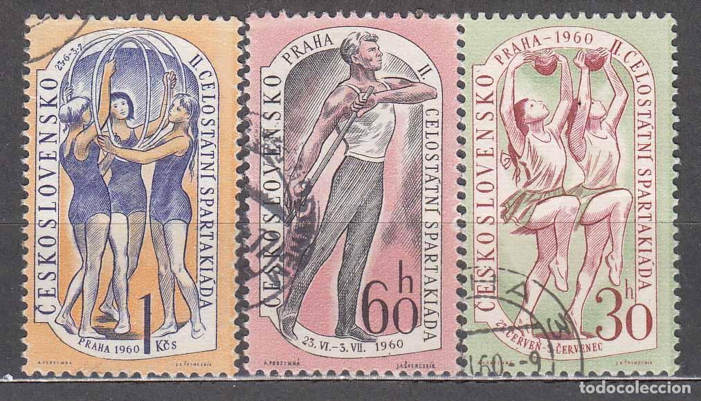 Selos: Checoslovaquia - Correo 1960 Yvert 1086/8 usado Deportes