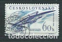 Selos: Checoslovaquia - Correo 1960 Yvert 1104 usado Avi&oacute;n