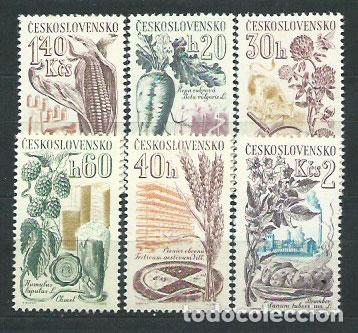 Selos: Checoslovaquia - Correo 1961 Yvert 1165/70 ** Mnh Agricultura