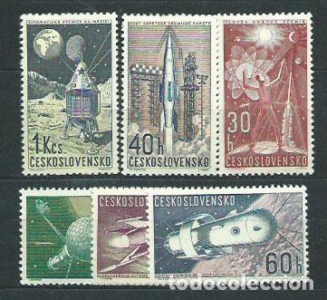 Selos: Checoslovaquia - Correo 1962 Yvert 1208/13 ** Mnh Astro