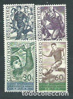 Selos: Checoslovaquia - Correo 1962 Yvert 1226/9 * Mh Deportes