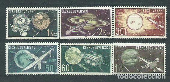 Selos: Checoslovaquia - Correo 1963 Yvert 1268/73 ** Mnh Astro