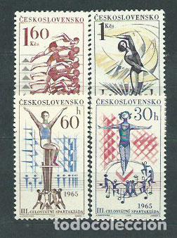 Selos: Checoslovaquia - Correo 1965 Yvert 1404/7 ** Mnh Deportes