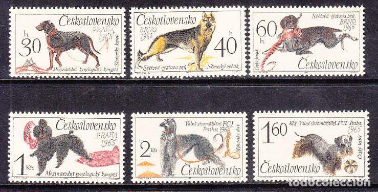 Selos: Checoslovaquia - Correo 1965 Yvert 1408/13 ** Mnh Fauna perros