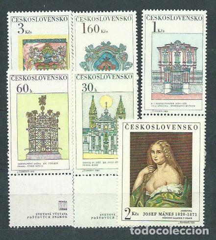 Selos: Checoslovaquia - Correo 1968 Yvert 1647/52 ** Mnh