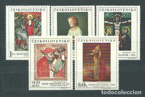 Selos: Checoslovaquia - Correo 1970 Yvert 1756/60 ** Mnh Pinturas