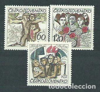 Sellos: Checoslovaquia - Correo 1975 Yvert 2087/9 ** Mnh