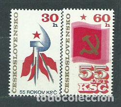 Sellos: Checoslovaquia - Correo 1976 Yvert 2165/6 ** Mnh