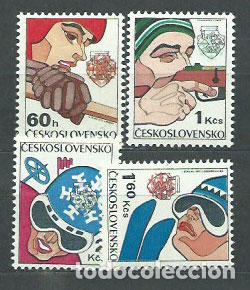 Sellos: Checoslovaquia - Correo 1976 Yvert 2192/5 ** Mnh Deportes
