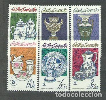 Sellos: Checoslovaquia - Correo 1977 Yvert 2217/22 ** Mnh Porcelanas
