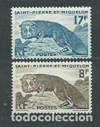 Briefmarken: San Pierre y Miquelon - Correo Yvert 345/6 * Mh Fauna