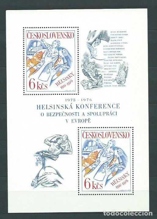 Briefmarken: Checoslovaquia - Hojas 1976 Yvert 39 ** Mnh