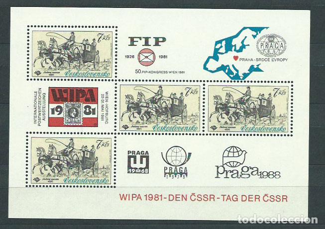 Briefmarken: Checoslovaquia - Hojas 1981 Yvert 50 ** Mnh