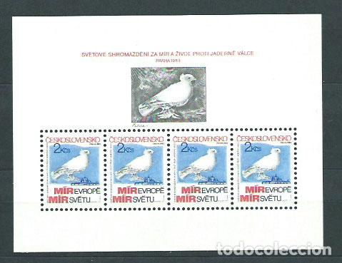 Stamps: Checoslovaquia - Hojas 1983 Yvert 60 ** Mnh Paloma de la paz