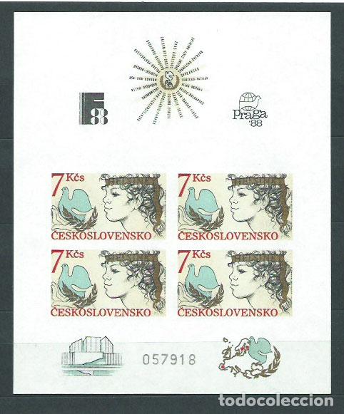Stamps: Checoslovaquia - Hojas 1985 Yvert 69 Sin dentar ** Mnh