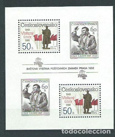Stamps: Checoslovaquia - Hojas 1988 Yvert 76A ** Mnh
