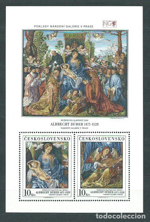 Stamps: Checoslovaquia - Hojas 1989 Yvert 85 ** Mnh Pinturas