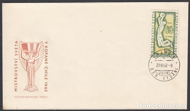 Stamps: Checoslovaquia Sobres Primer Dia FDC Yvert 1225 - Deportes 1962