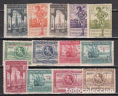 Stamps: Marruecos Correo 1929 Edifil 119/31 ** Mnh
