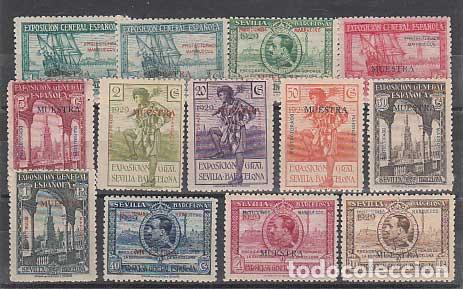 Stamps: Marruecos Correo 1929 Edifil 119M/31M * Mh Sobrecarga Muestra