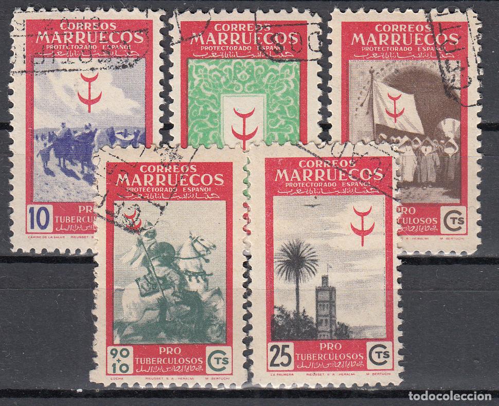 Stamps: Marruecos Correo 1949 Edifil 307/11 usados