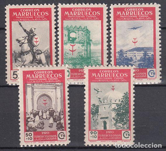 Stamps: Marruecos Correo 1950 Edifil 325/29 ** Mnh