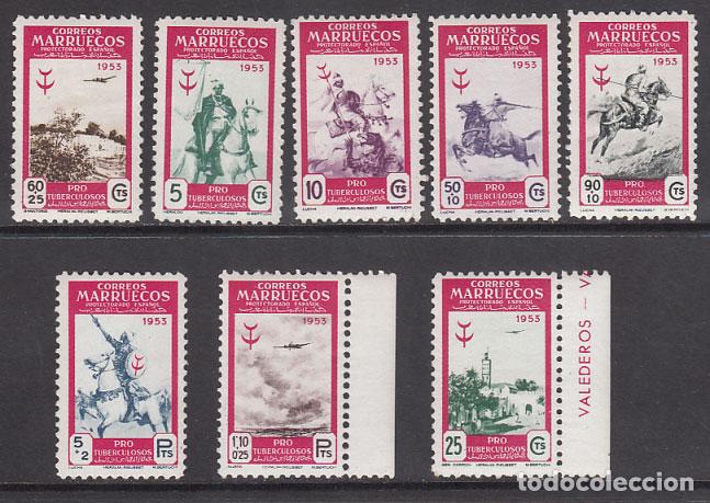 Stamps: Marruecos Correo 1953 Edifil 374/81 * Mh